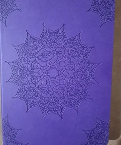 Purple flower journal