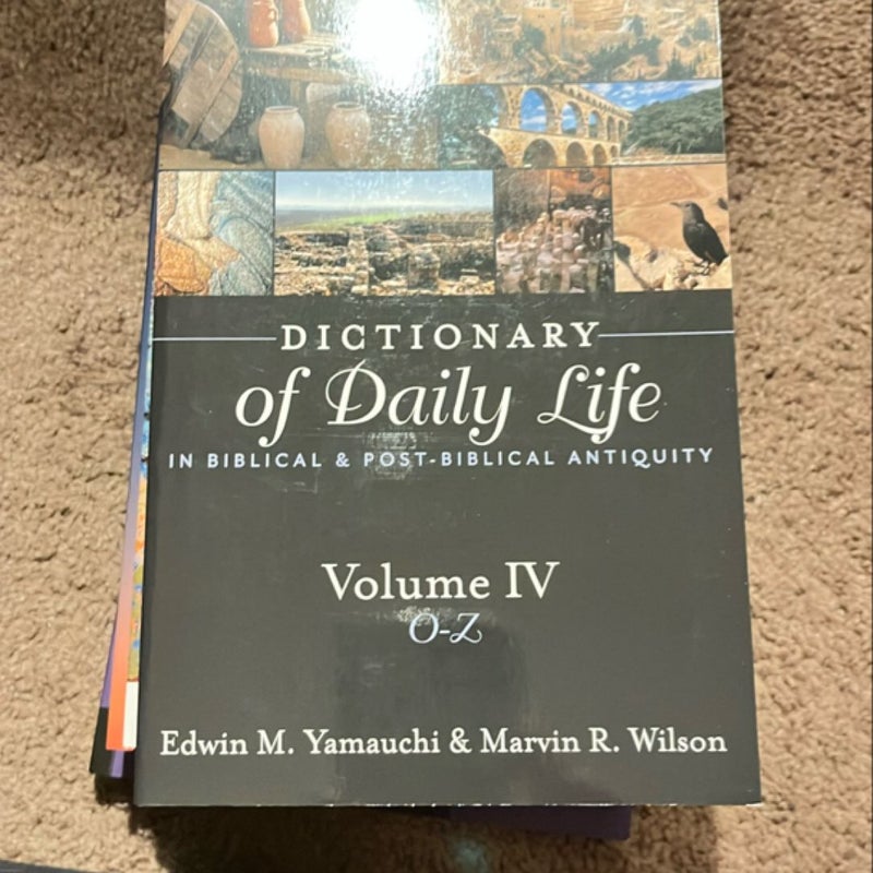 Dictionary of Daily Life in Biblical and Post-Biblical Antiquity