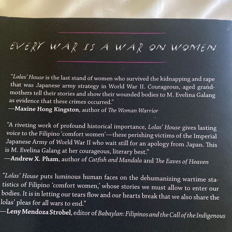 Lolas' House: Filipino Women Living with War by M. Evelina Galang