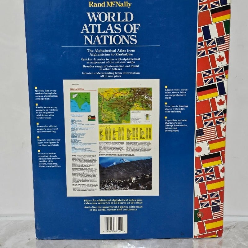 World Atlas of Nations Rand McNally Hardcover Great condition 