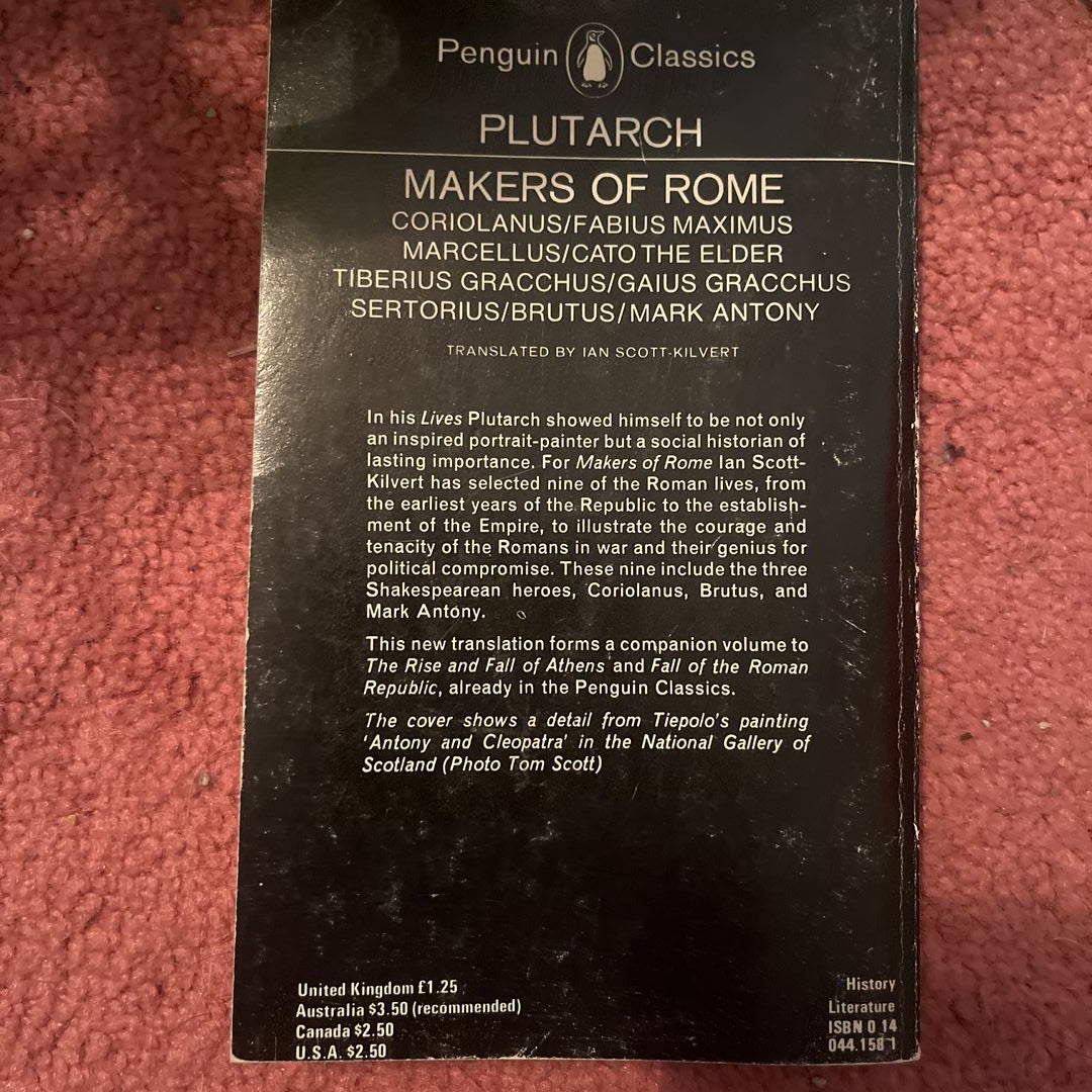 Rome In Crisis (Penguin Classics): 9780140449167: Plutarch, Scott-Kilvert, Ian, Pelling, Christopher, Pelling, Christopher, Pelling, Christopher - Foto 6
