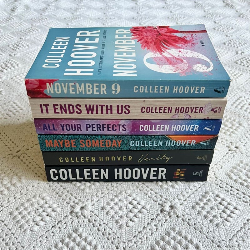 Colleen Hoover 6 Book BUNDLE 