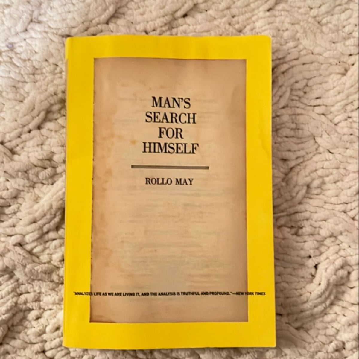 Mans Search For Himself