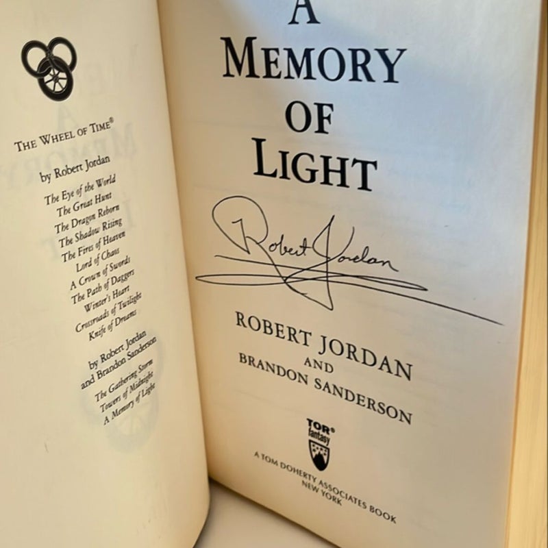 A Memory of Light - Signed First edition