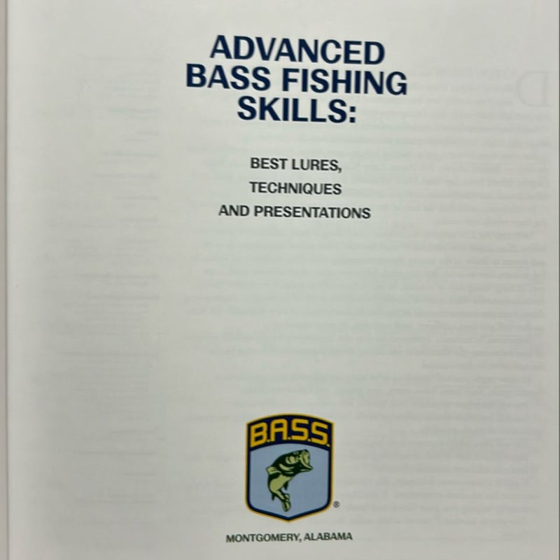 Bass fishing, advanced skills