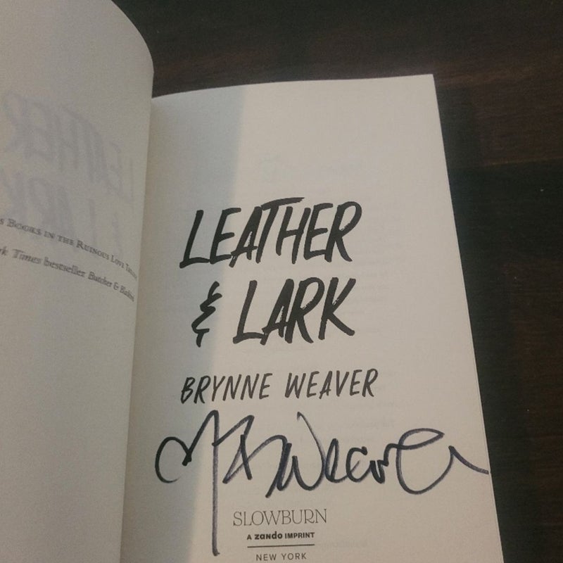 SIGNED Butcher and Blackbird and Leather and Lark