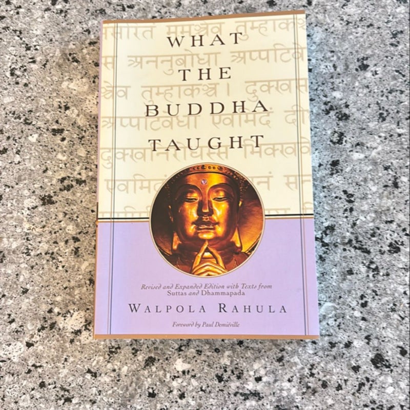 What the Buddha Taught