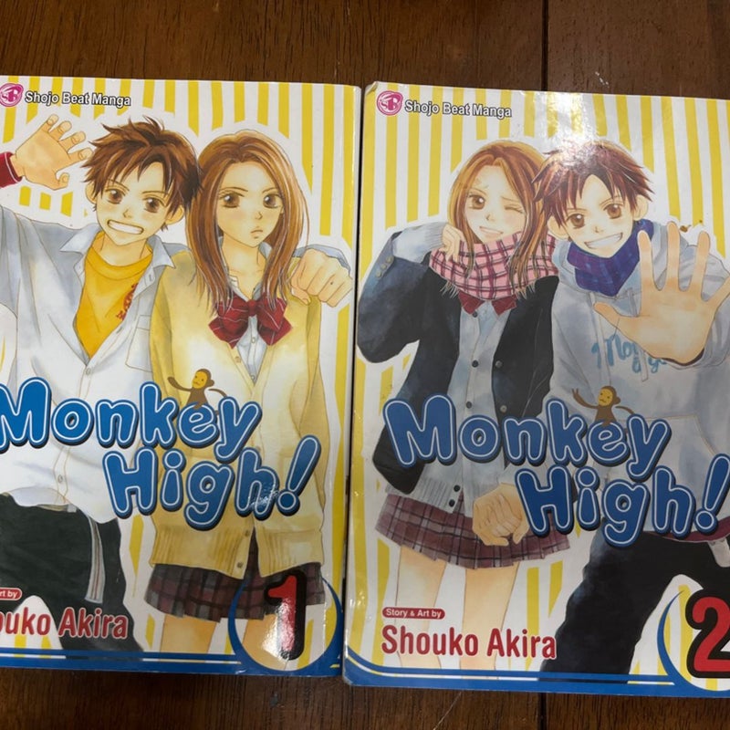 *Please see Pics for Condition* Monkey High!, Vol. 1&2