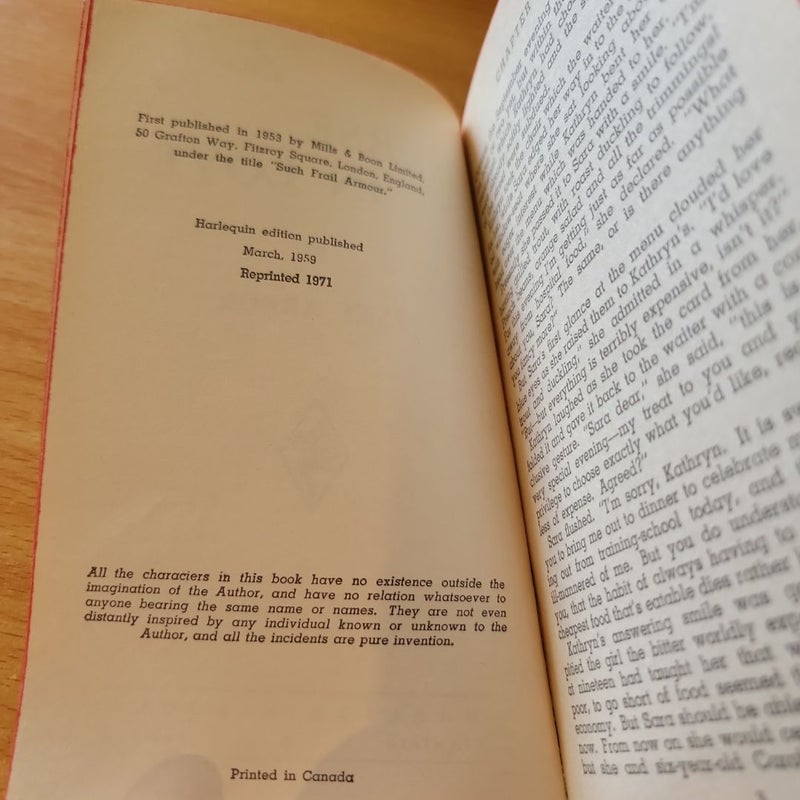 Nurse in Love (1953 Harlequin Romance)