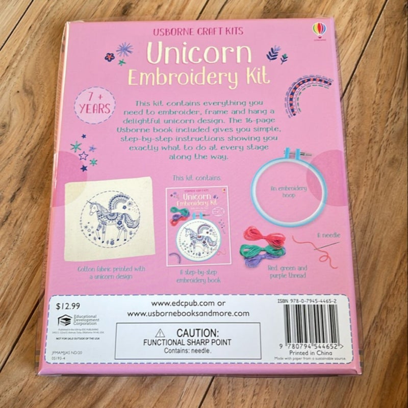 Unicorn Embroidery Kit IR