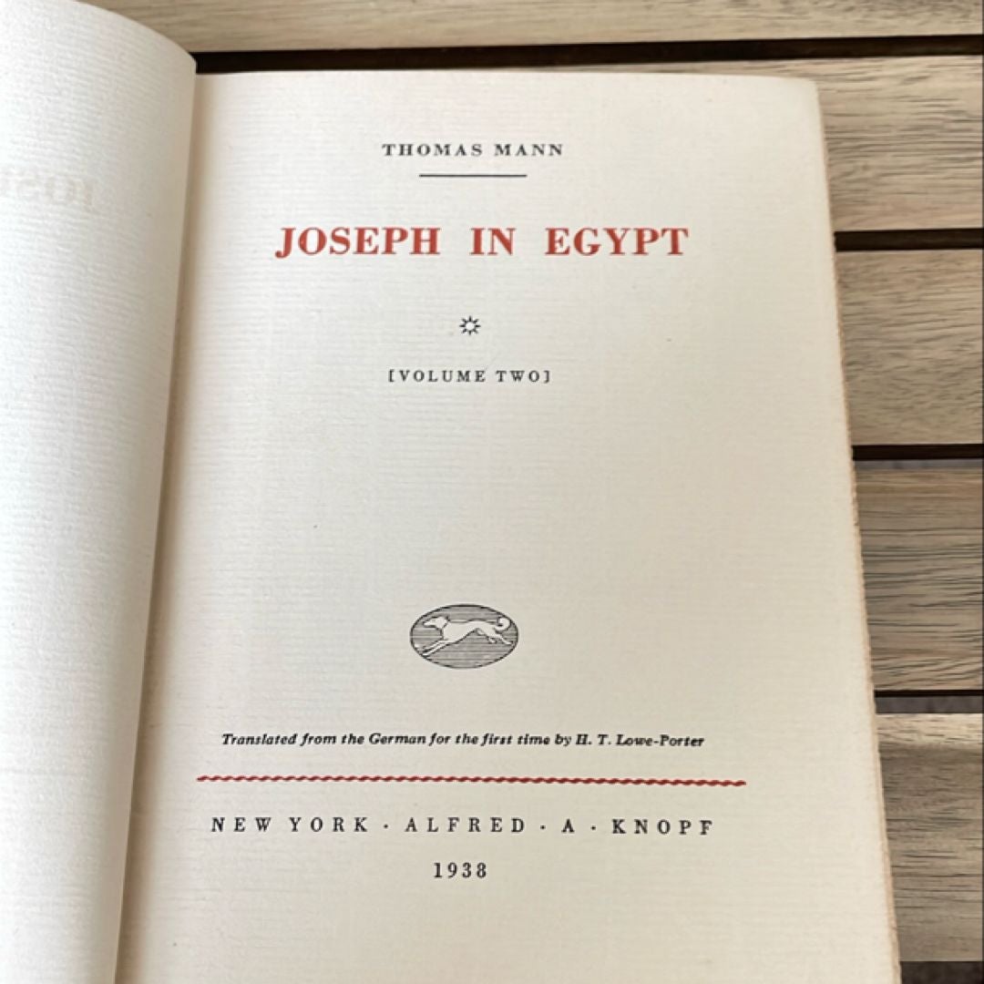 Joseph in Egypt Volume I & II factory