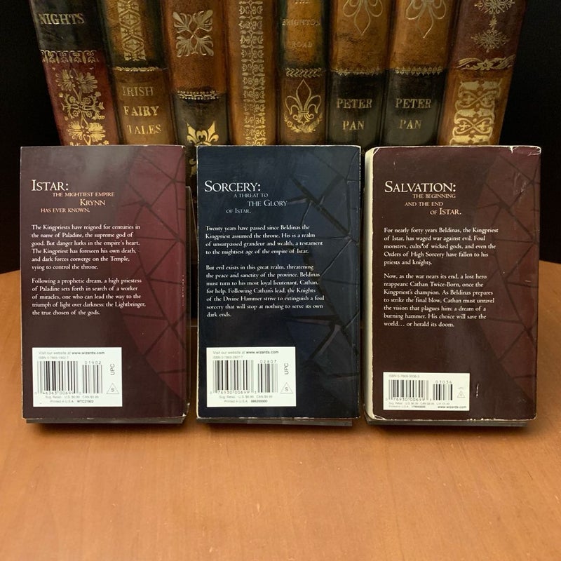 DragonLance: Complete Kingpriest Trilogy Set: Chosen of the Gods, Divine Hammer, Sacred Fire, All First Edition First Printing