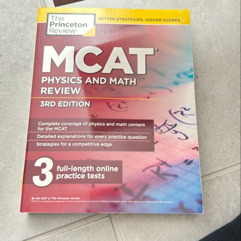 MCAT Physics and Math Review, 3rd Edition