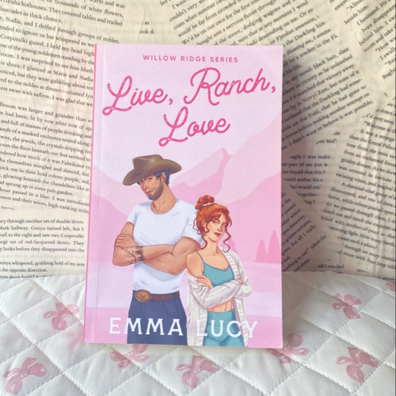 Live, Ranch, Love + handmade bookmark 