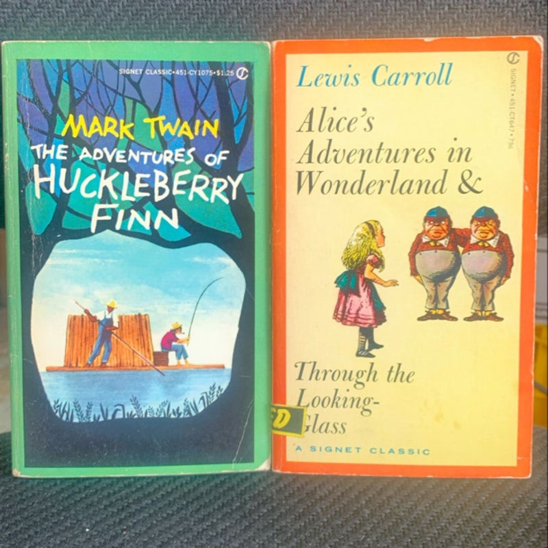 Huckleberry Finn & Alice’s Adventures In Wonderland BUNDLE