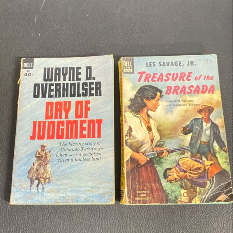 6 Vintage Western Books