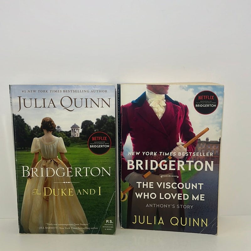 Bridgerton Series (2 Book) Bundle: The Duke and I, & The Viscount who loved me