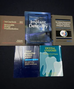 Dental Books Lot With Textbooks. Great For College Students Studying Dentistry