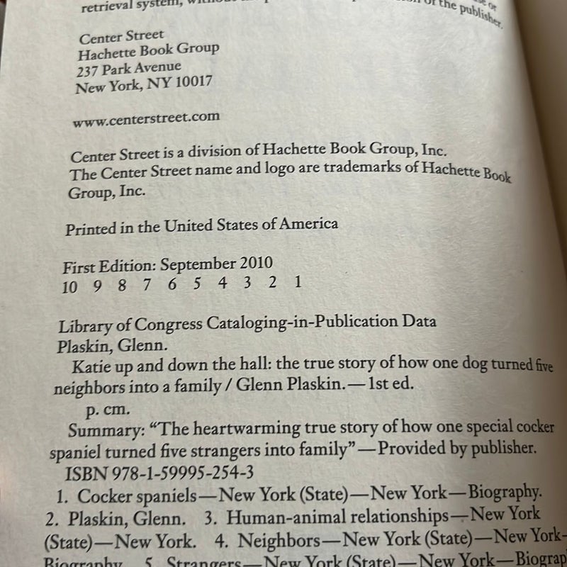 Katie up and down the Hall