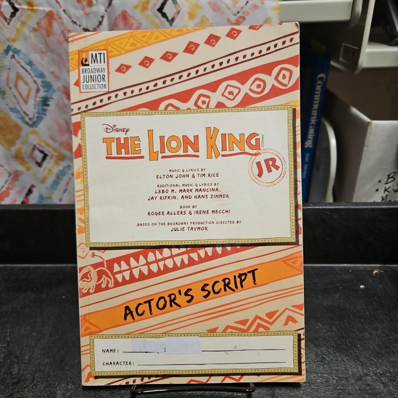 MTI Broadway Junior Collection: The Lion King (PB211)