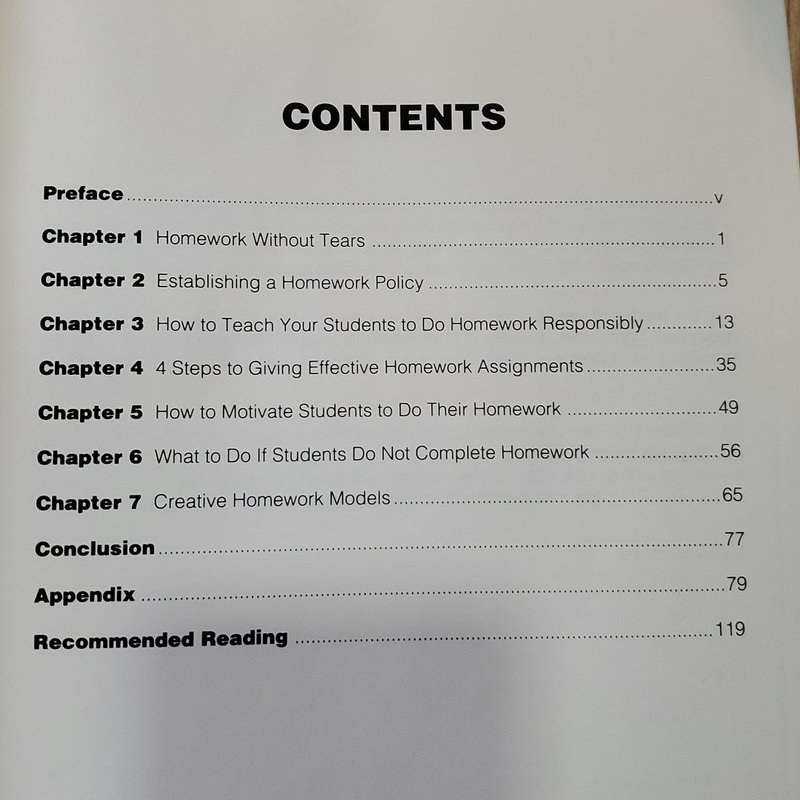 Homework Without Tears for Teachers Grades 1-3