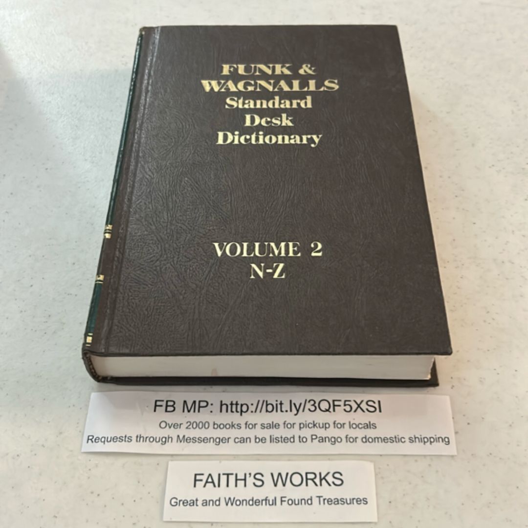 Funk & Wagnalls standard desk dictionary Volume #2 N-Z