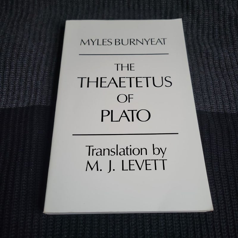 The Theaetetus of Plato
