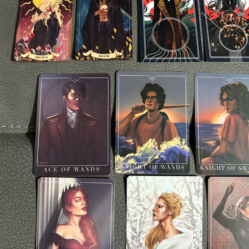 Bookish tarot card collectibles