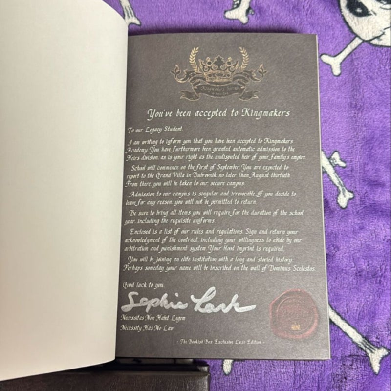 The Kingmakers BOOKISH BOX EDITIONS