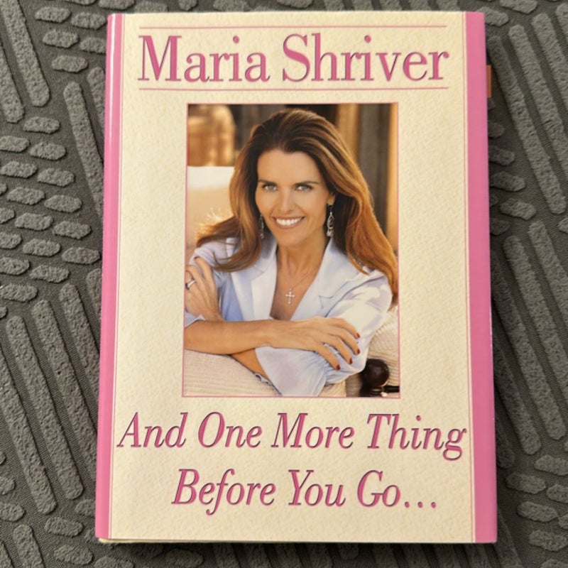 And One More Thing Before You Go...
