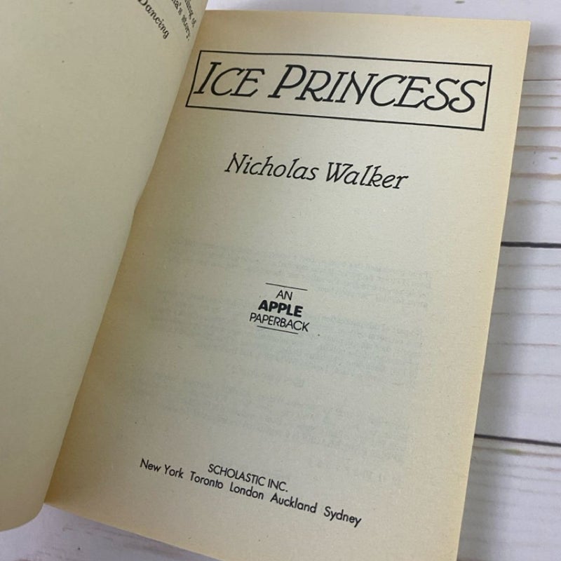 Ice Princess Nicholas Walker Apple Paperback 1992 Scholastic Vintage 90s  Good