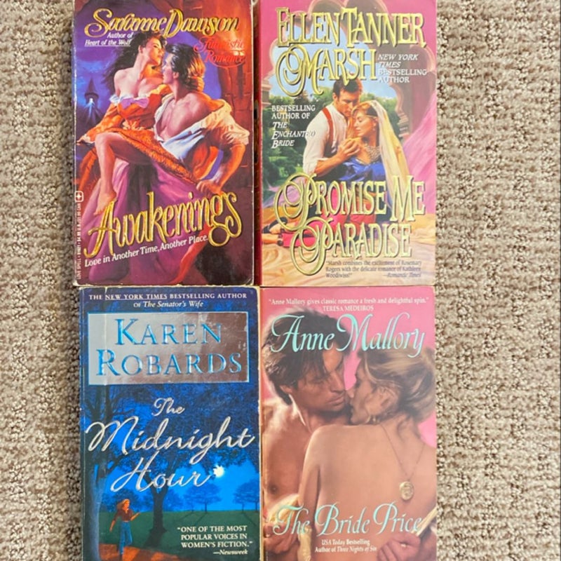 Romance Novels: Awakenings/Promise Me Paradise/The Midnight Hour/The Bride Price