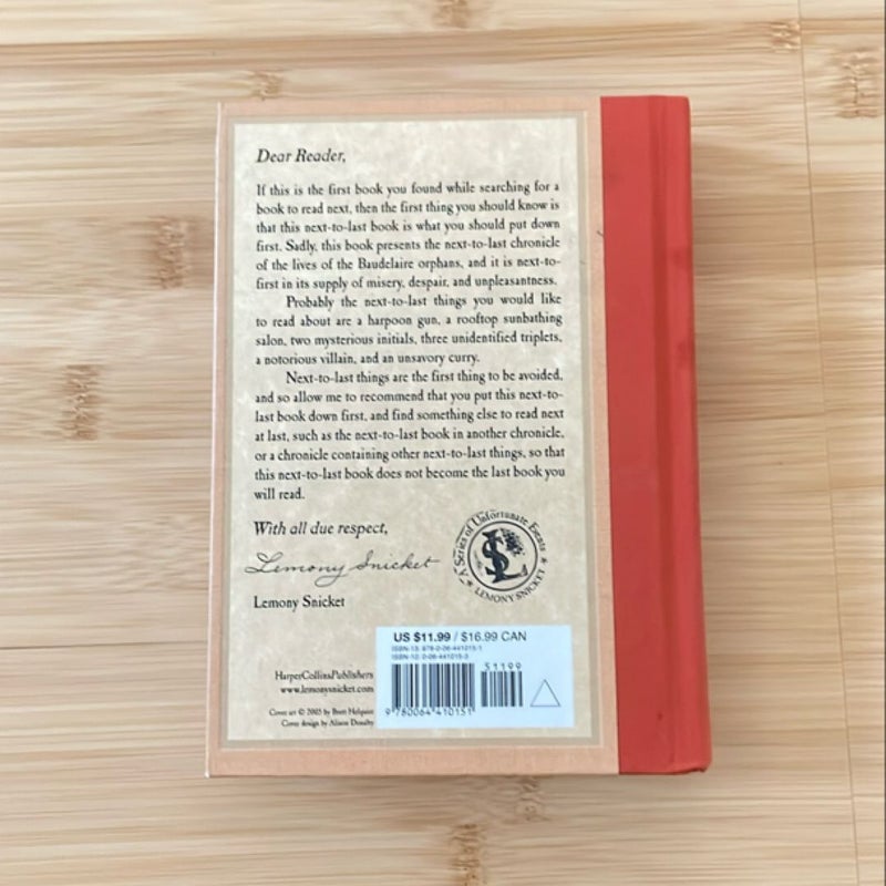 A Series of Unfortunate Events #12: the Penultimate Peril