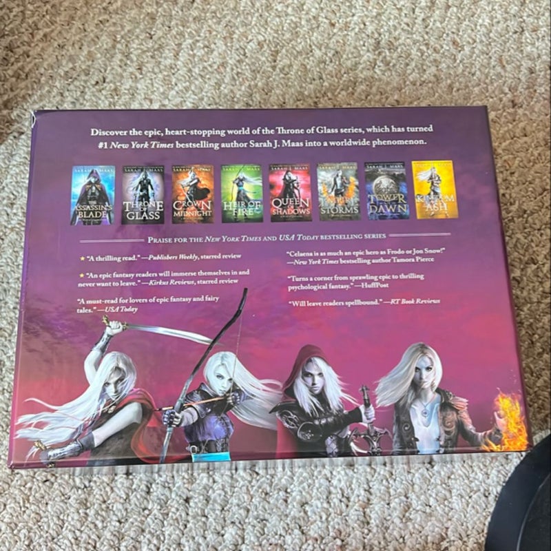 Throne of Glass Box Set OOP Hardcover W/POSTER