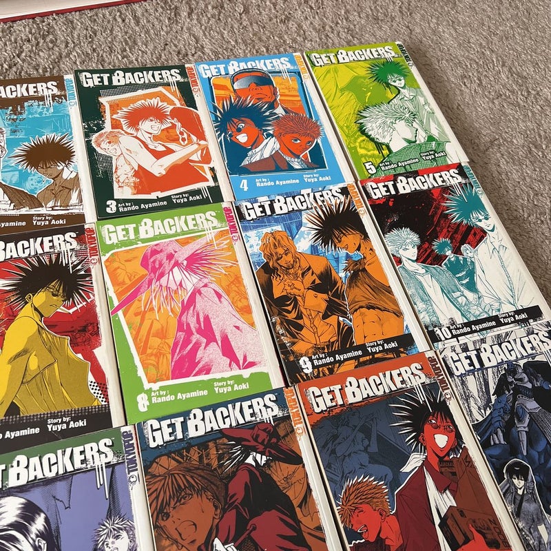 get backers manga series books 1-19