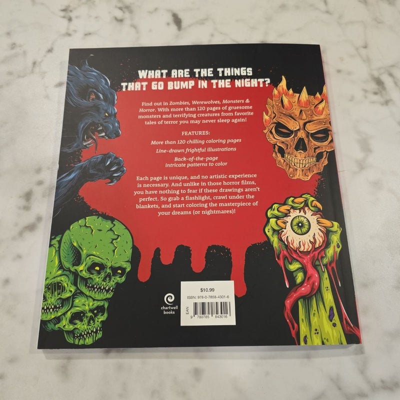 Zombies, Werewolves, Monsters & Horror Color Your Nightmares