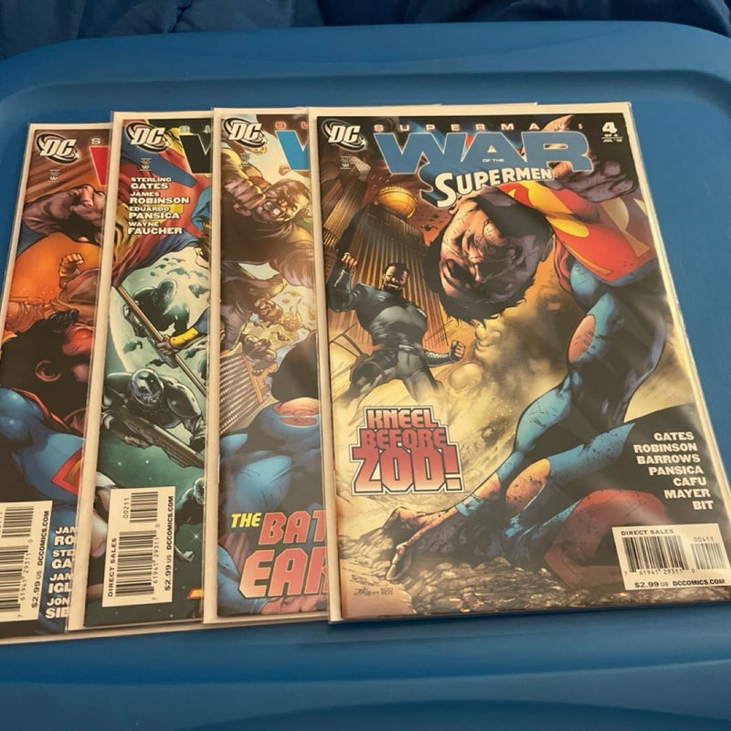 Superman : War Of The Superman (2010DC) 1-4