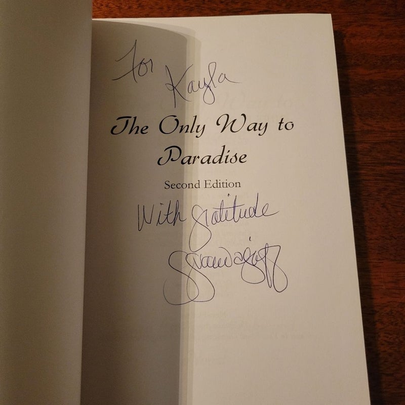 The Only Way To Paradise Paperback Book SIGNED