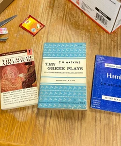 (3 books) hamlet, 10 Greek plays, and the age of adventure 