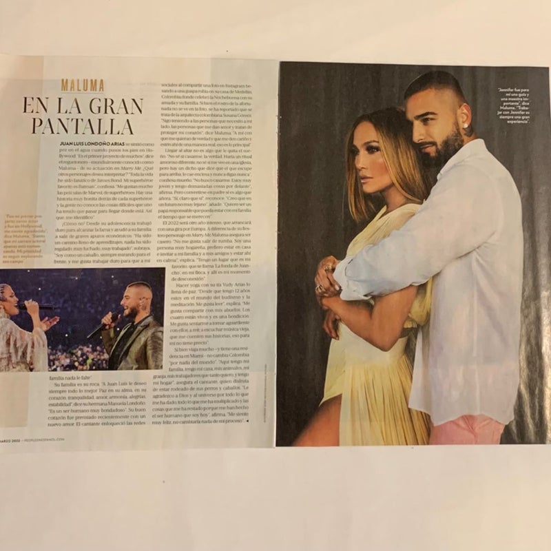 Jennifer Lopez & Maluma Pareja de Lujo (6) Page Magazine Article 