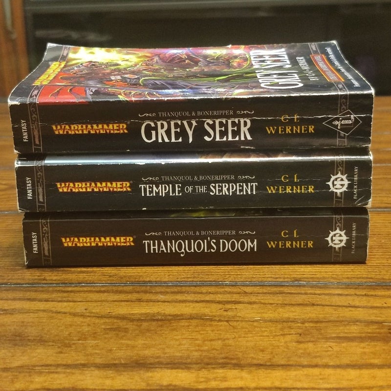 Thanquol and Boneripper Novels Warhammer Black Library Grey Seer Temple of the Serpent Thanqoul's Doom