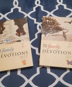 The One Year Book of Family Devotions- Set of two