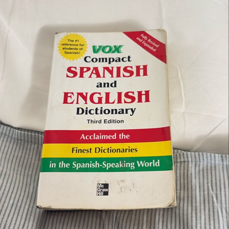 Vox Compact Spanish and English Dictionary, Third Edition (Paperback)