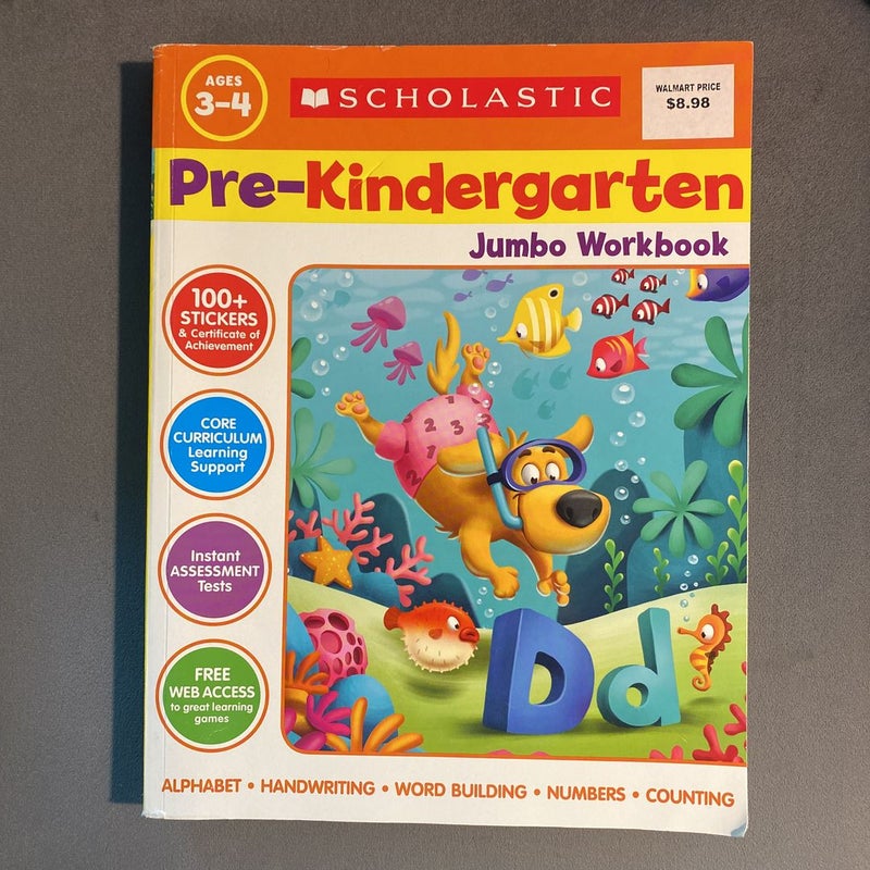 Pre-Kindergarten Jumbo Workbook