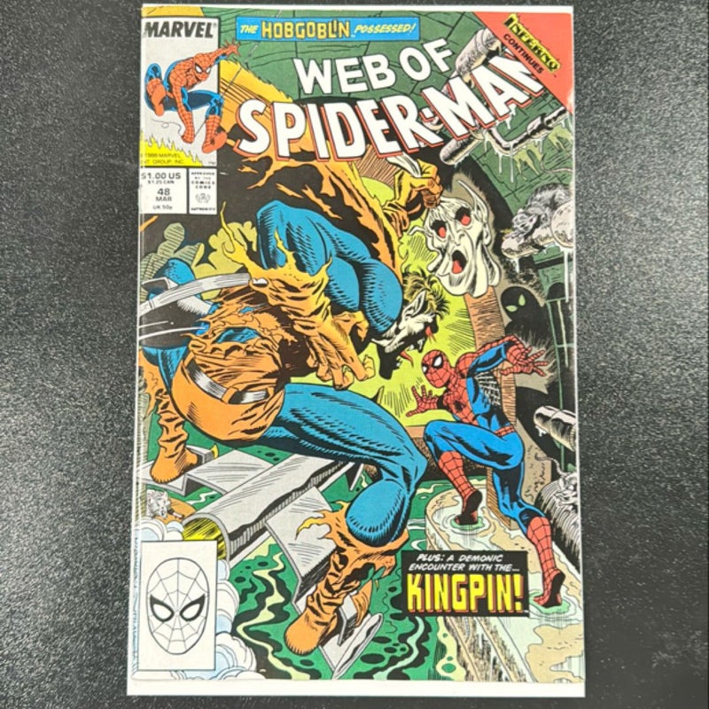 Web of Spider-Man # 48 1988 Marvel Comics