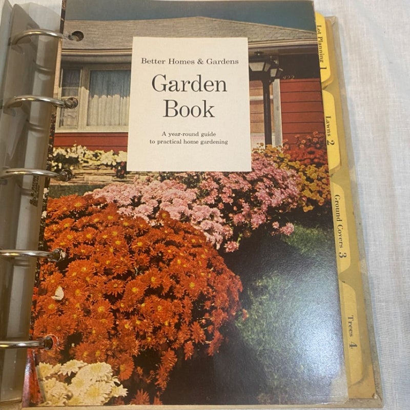 Vintage 1961 Better Homes & Gardens New Garden Book 5 Ring Binder Landscape
