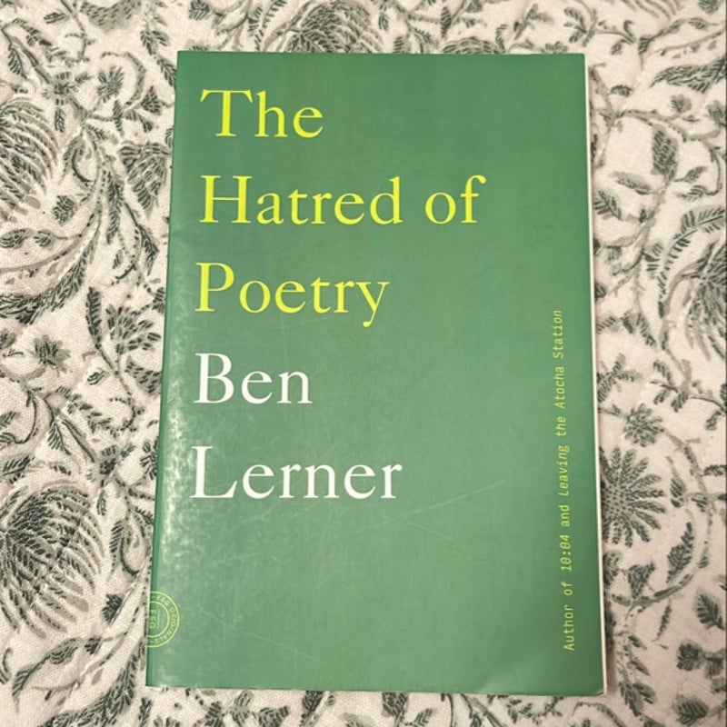 The Hatred of Poetry