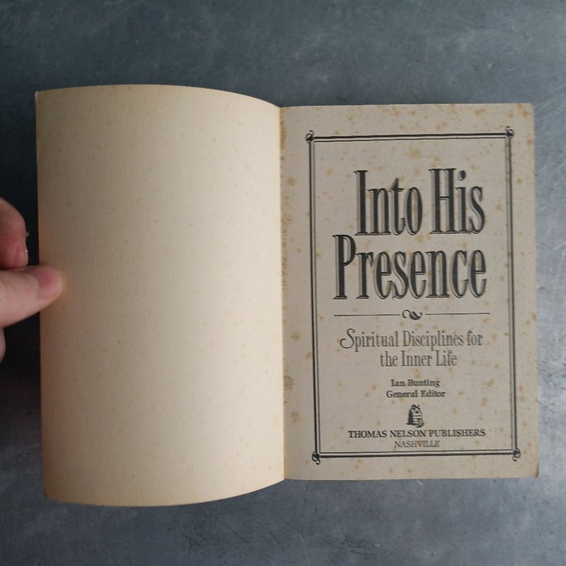 Into His Presence