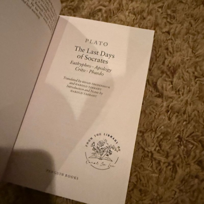 The Last Days of Socrates