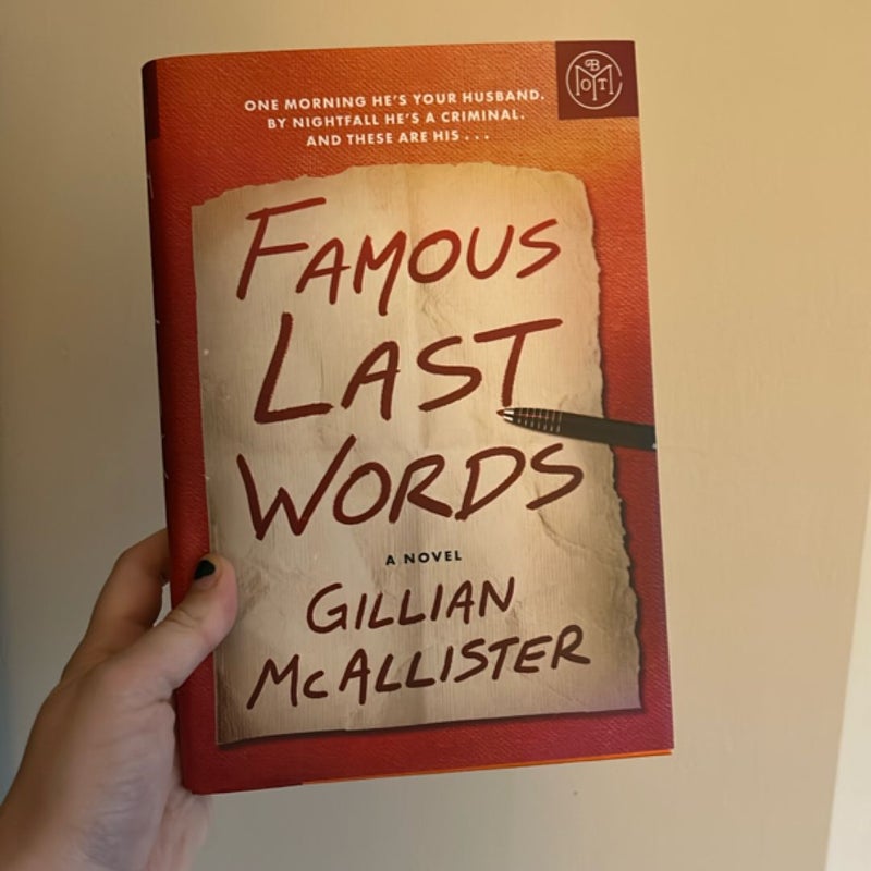 Famous Last Words (BOTM)